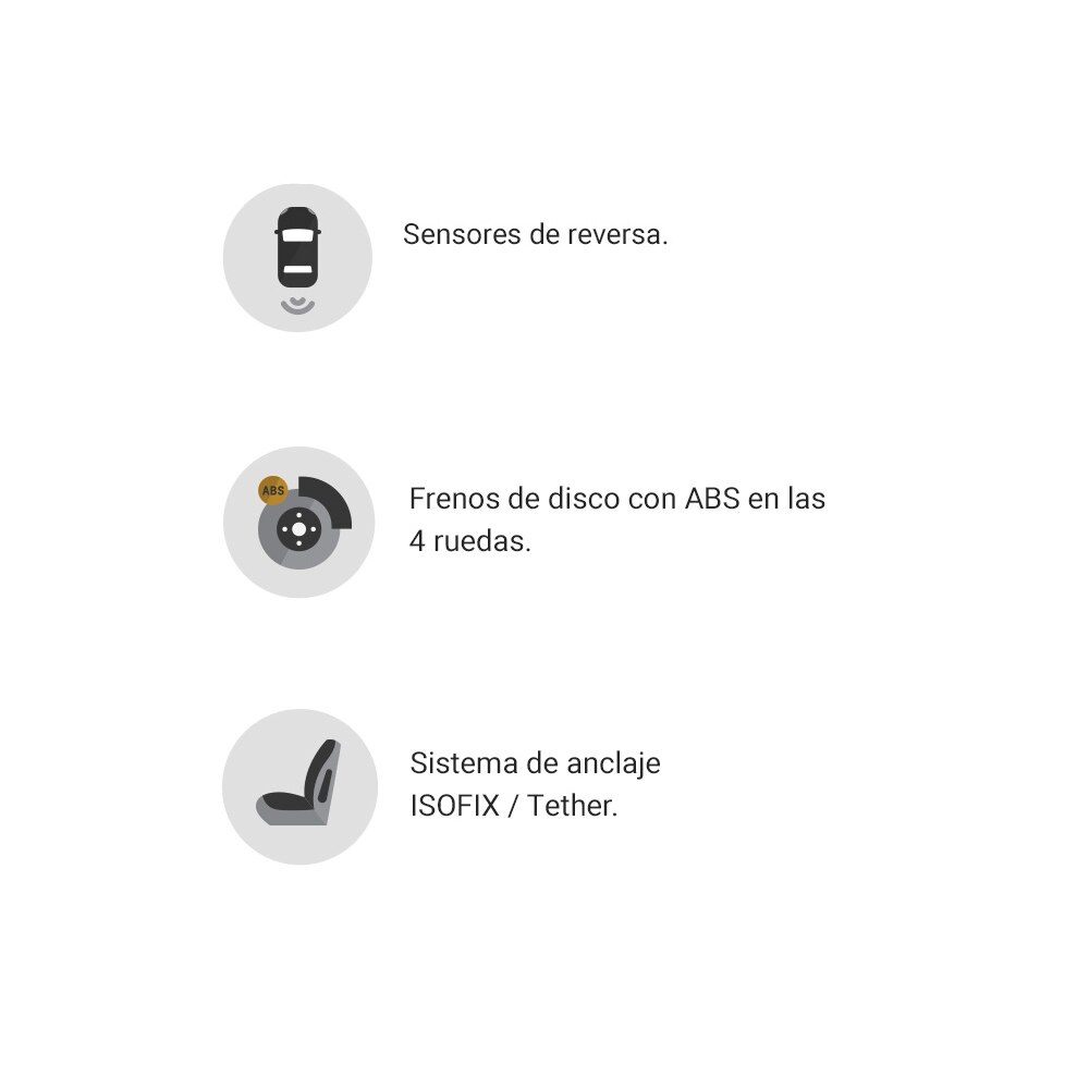 Imágenes de aspectos de seguridad para el nuevo Chevrolet Aveo HB 2024