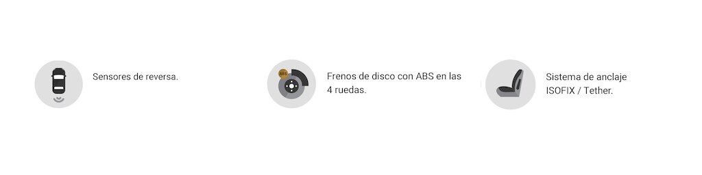 Imágenes de aspectos de seguridad para el nuevo Chevrolet Aveo HB 2024