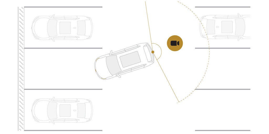 Chevrole Tracker 2024, cámara de visión trasera