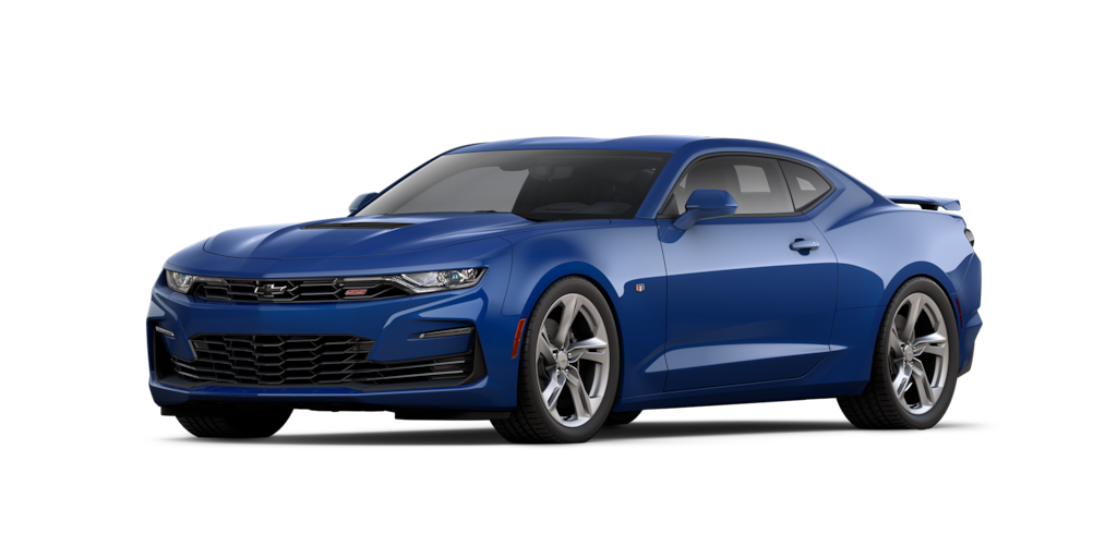 Chevrolet Camaro Coupé 2024, auto deportivo en color riverside blue metallic