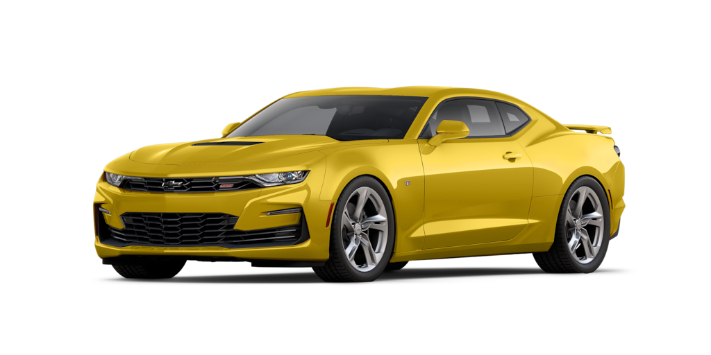 Chevrolet Camaro Coupé 2024, auto deportivo en color Tripp Met Yellow