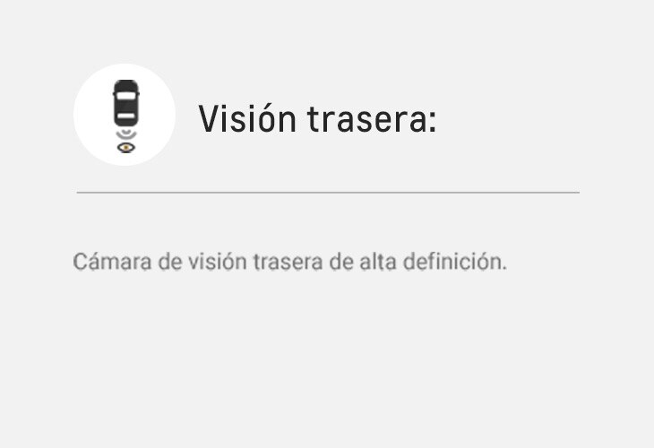 Cámara de visión trasera de alta definición