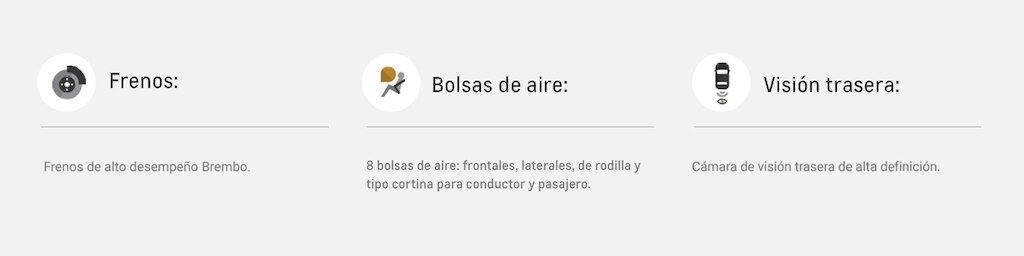 Características de seguridad y protección para Chevrolet Camaro Coupé 2024, carro deportivo