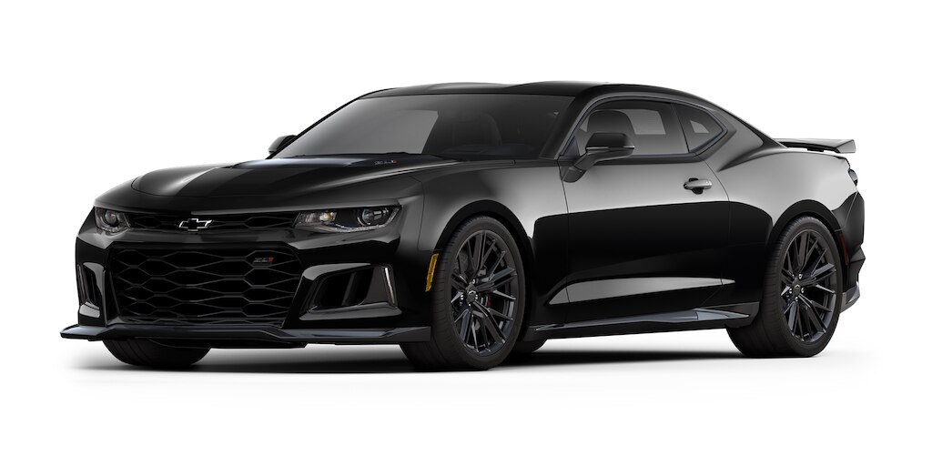 Camaro ZL1 Deep Void Matte Metálico Edición de coleccionistas con Spoiler y molduras internas con detalles en fibra de carbono