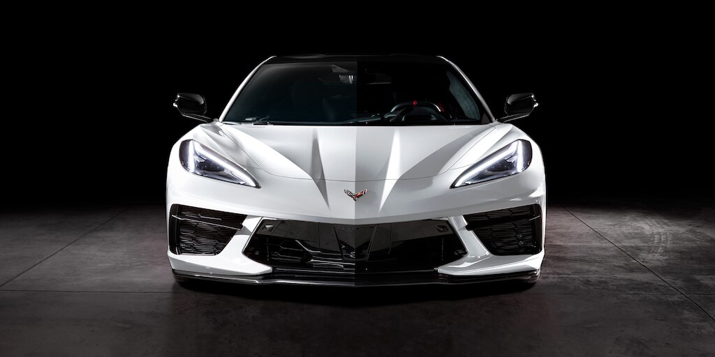 Corvette Stingray 2025, carro deportivo de lujo - vista delantera