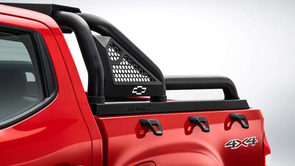 Sport bar con pasamanos, es un accesorio de caja para Chevrolet S10 Max 2025, camioneta pickup 4 cilindros